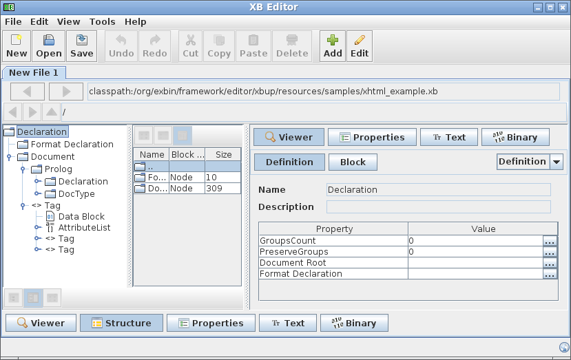 Editor Screenshot